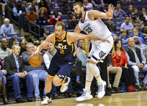 Ingles scores 19, Gobert has 15 as Jazz beat Grizzlies